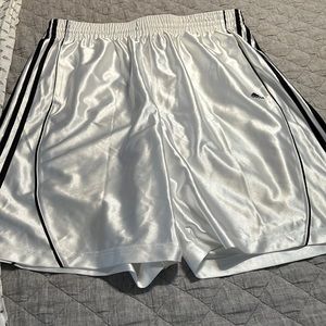 XL Adidas white mens Basketball shorts